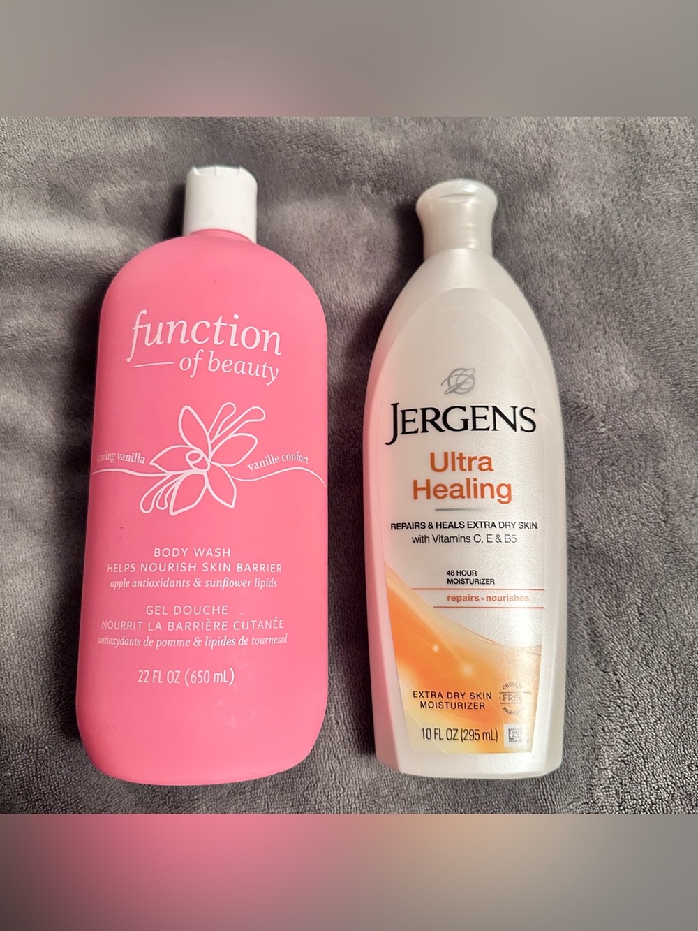 NWT Body Care Bundle - Function of Beauty Body Wash & Jergens Lotion